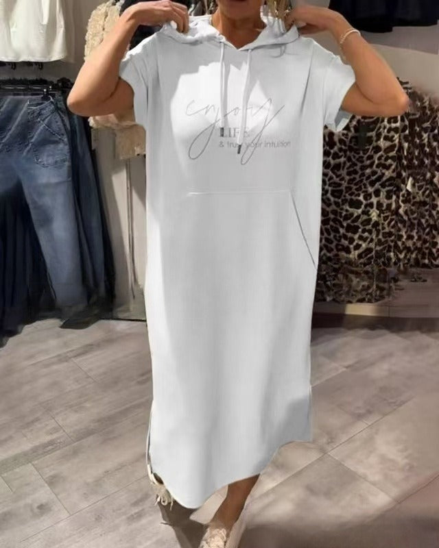 Triplechic™ Women's Short Sleeve Hoodie Dress