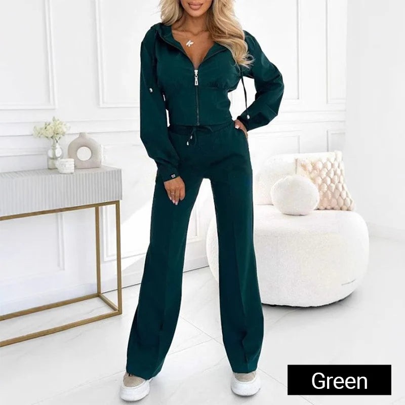 Triplechic™ Fitted Zip-Up Hoodie Set