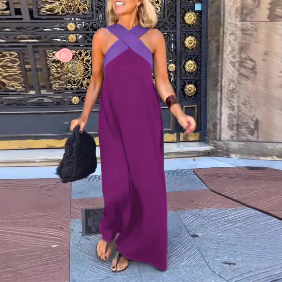 Triplechic™ Neckholder-Kleid mit gekreuztem Rücken