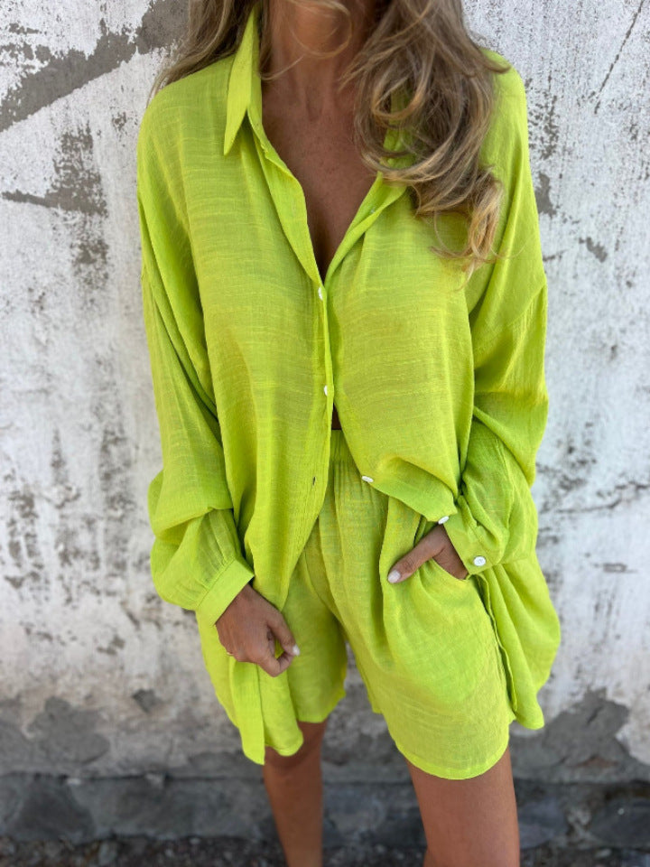 Triplechic™ Schickes Komfort-Set aus Bluse und Shorts