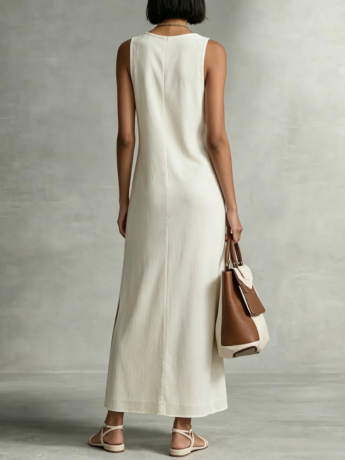 Triplechic™ DrapeSculpt Slit Dress