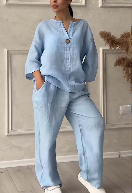 Triplechic™ Linen Blend Casual Suit