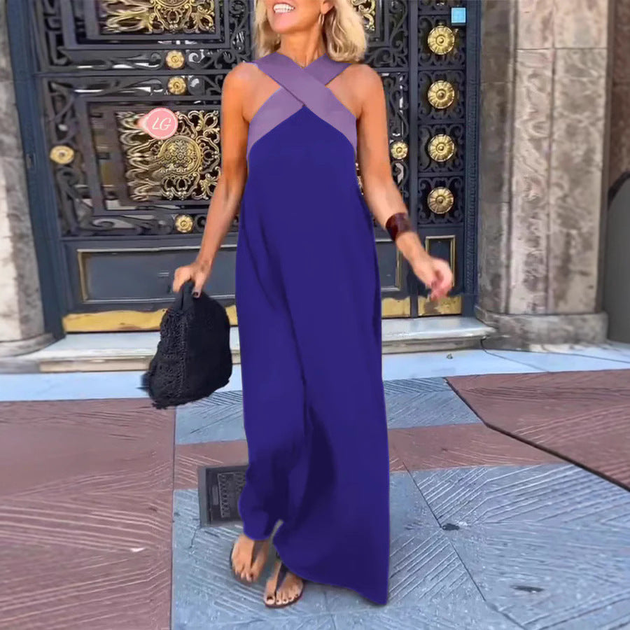 Triplechic™ Neckholder-Kleid mit gekreuztem Rücken
