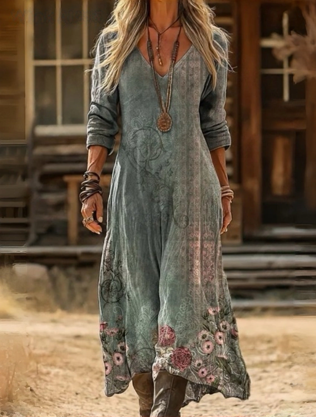 Triplechic™ Chic Digital Print Dress