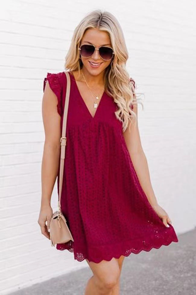 Triplechic™ California Romper Dress with Built-In Shorts