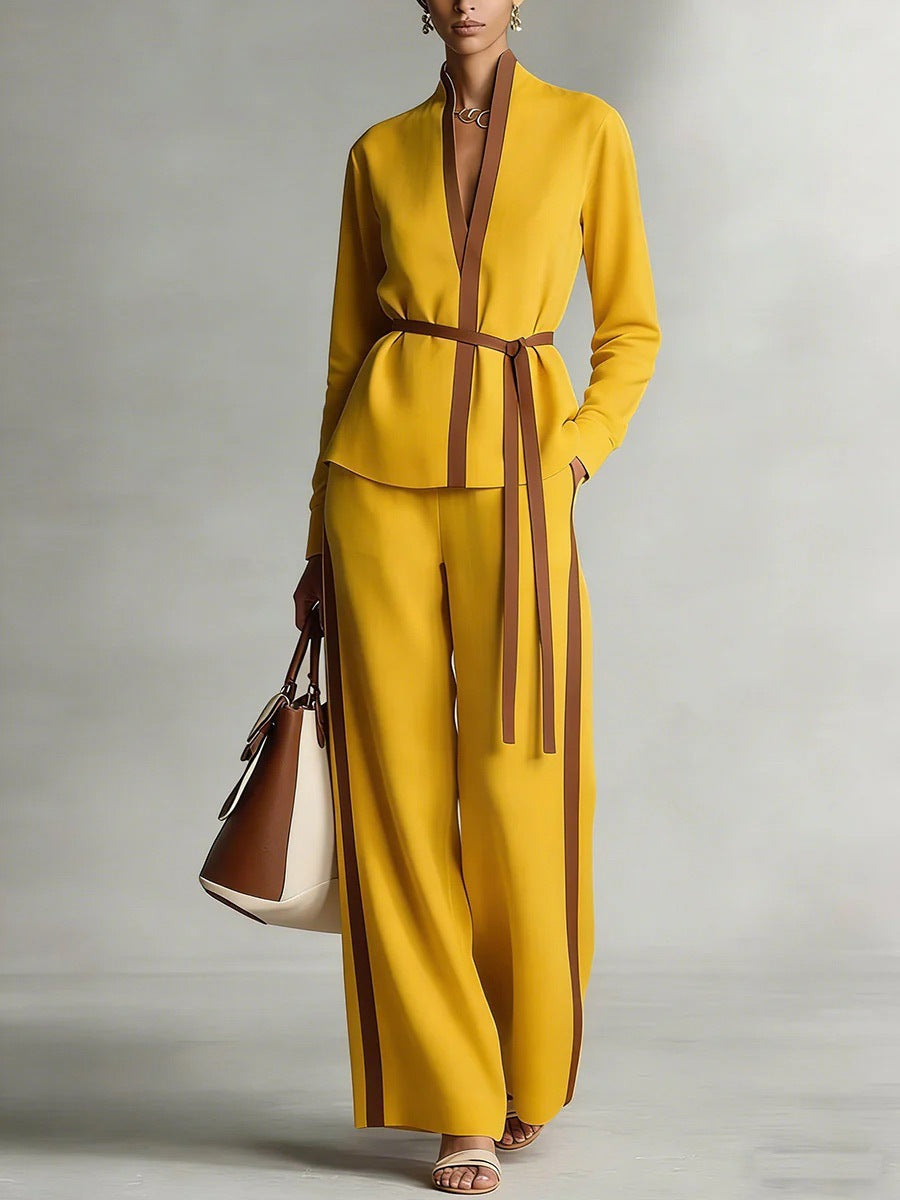 Triplechic™ MandarinContour Wide-Leg Set