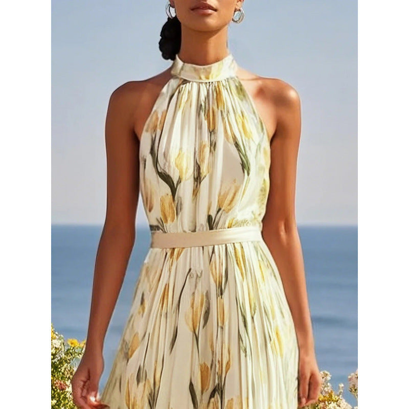 Triplechic™ HalterFlow Print Dress