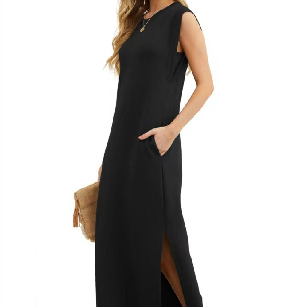 Triplechic™ Women's Loose, Split, Wrinkle-Free Long Sleeve Dress
