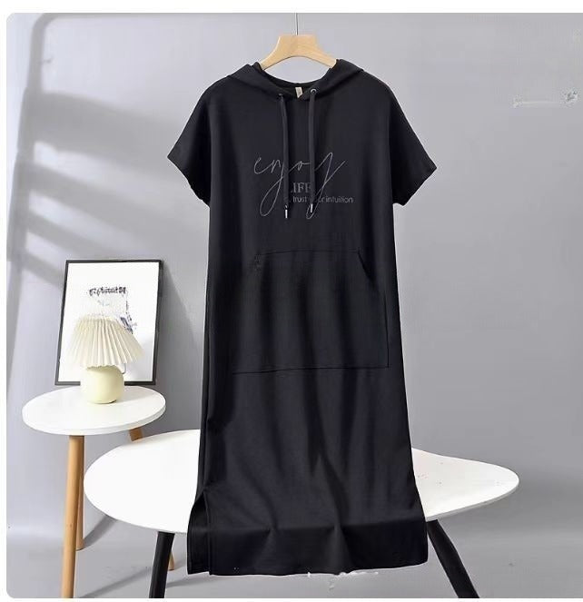 Triplechic™ Women's Short Sleeve Hoodie Dress