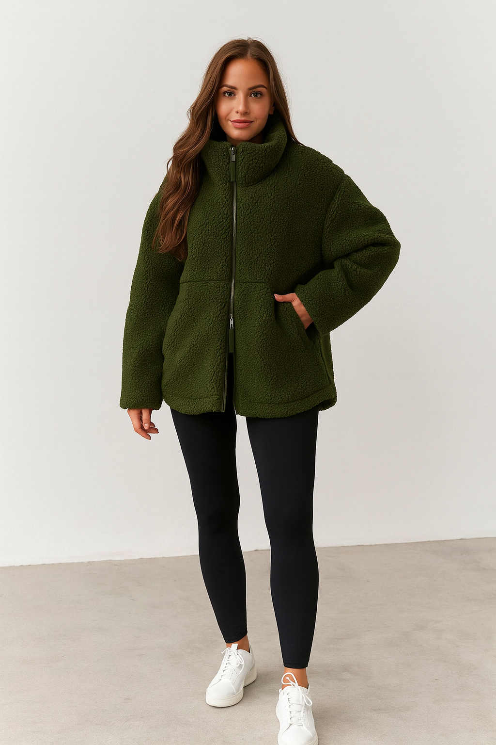 Triplechic™ Cozy Lapel Fleece Coat