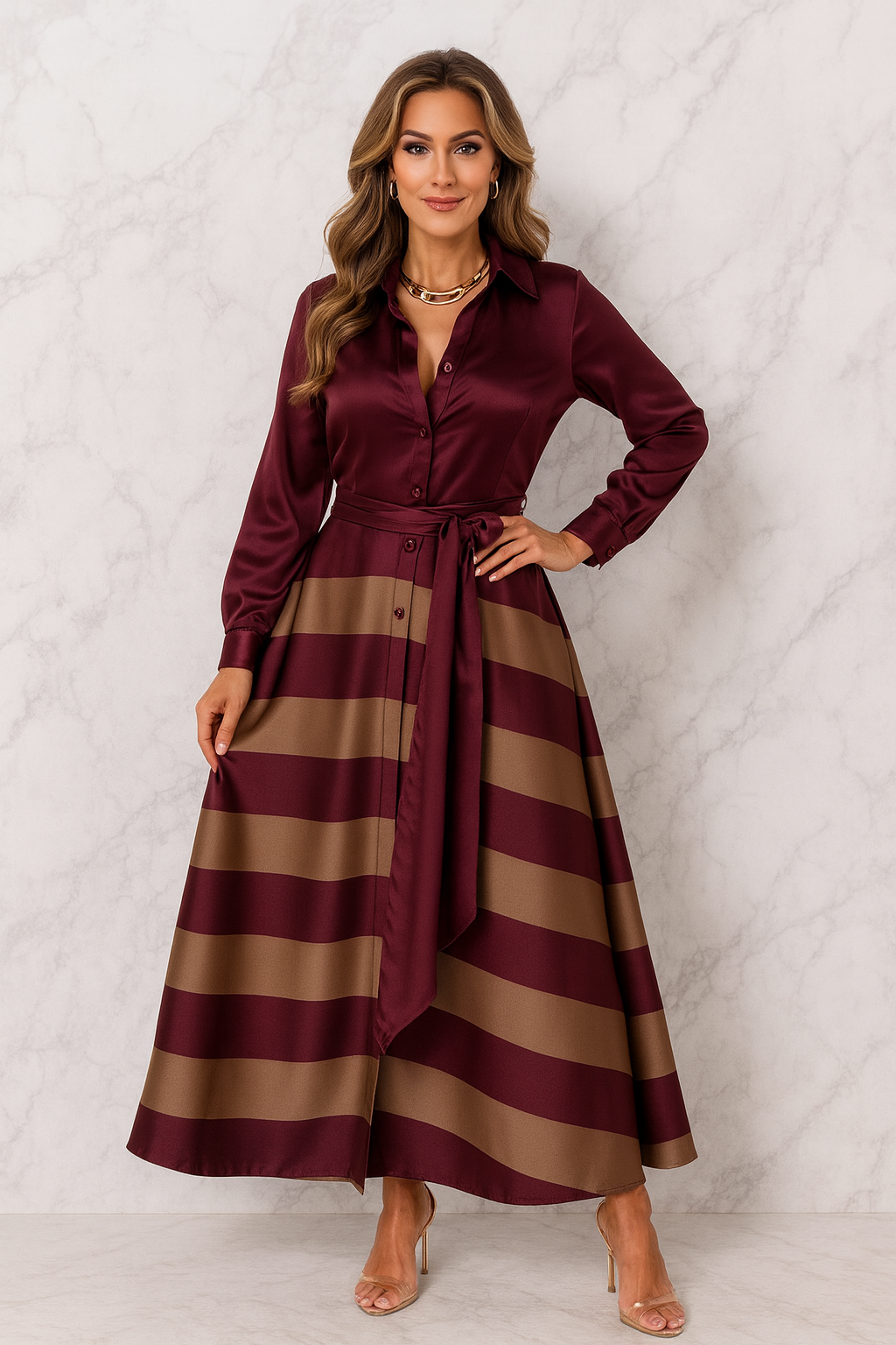 Triplechic™ Lace Elegance Maxi Dress