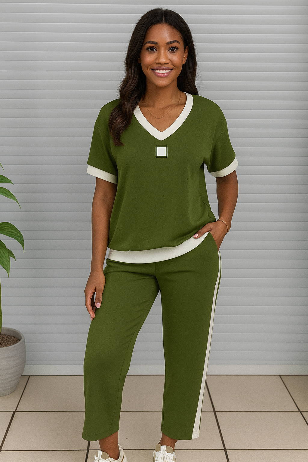 Triplechic™ V-Neck Lounge Set