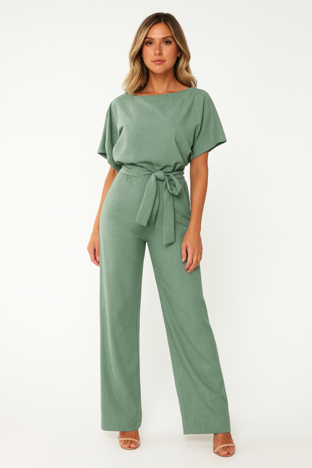 Triplechic™ Everyday Tie-Waist Jumpsuit
