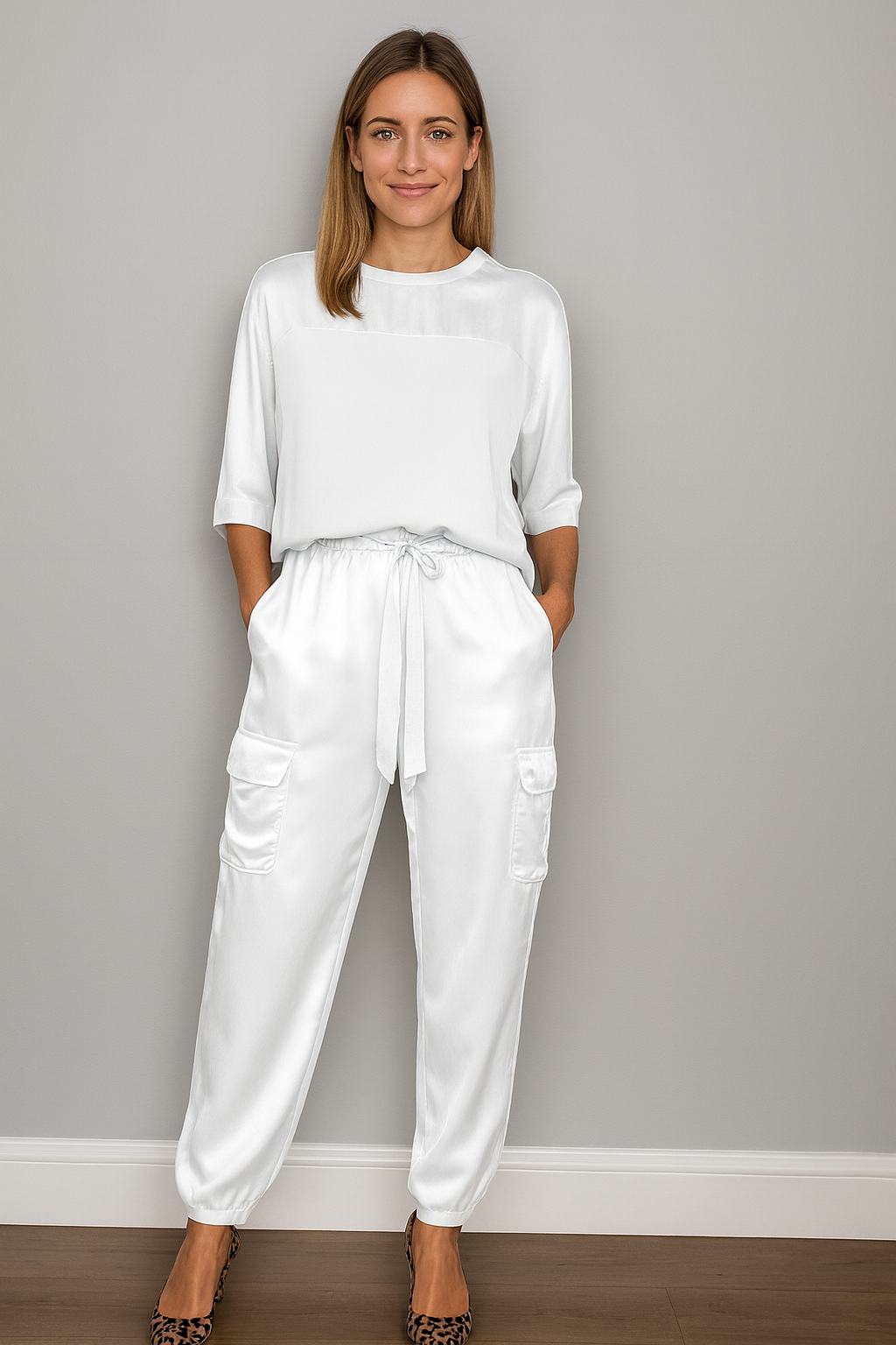 Triplechic™ Satin Elegance Two-Piece Set