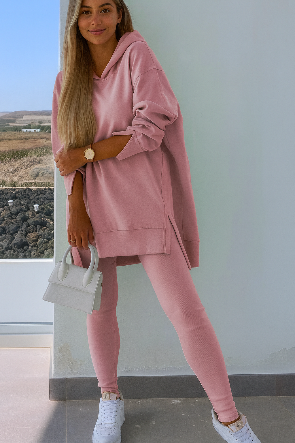 Triplechic™ Slit Comfort Hoodie Set