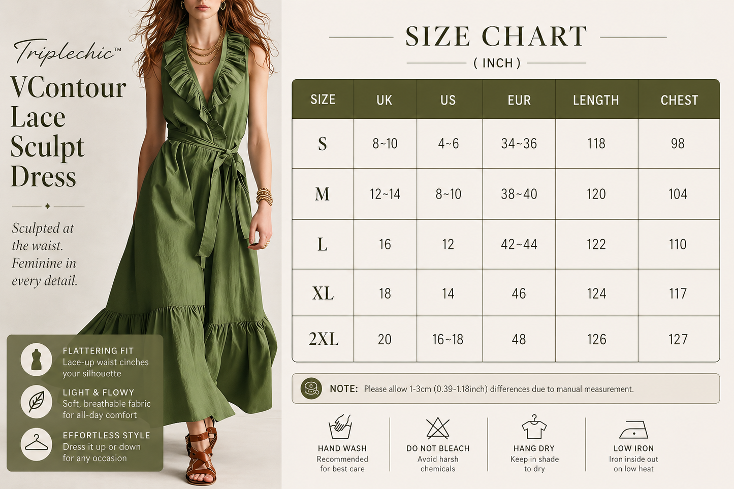 Triplechic™ VContour Lace Sculpt Dress