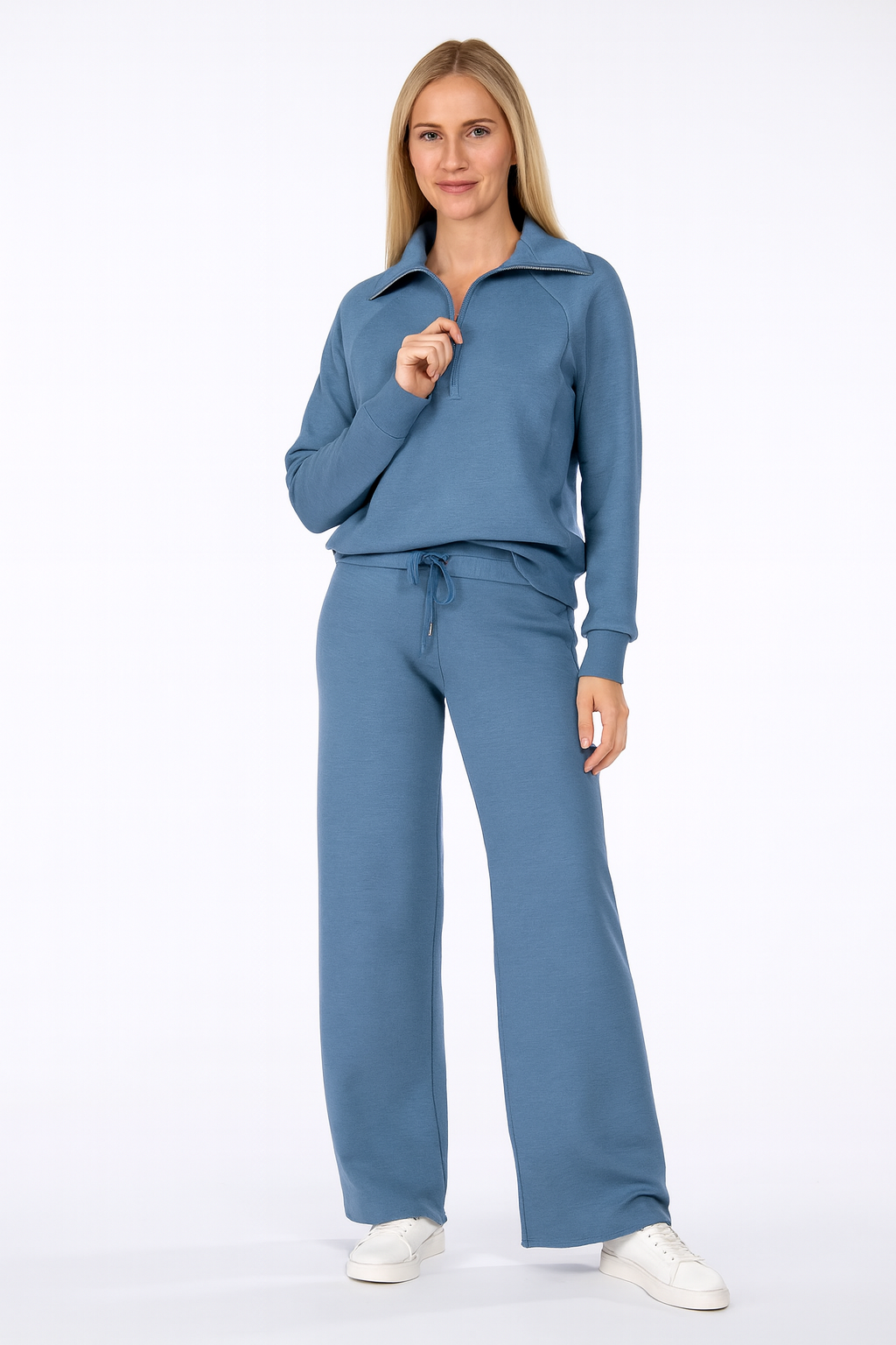 Triplechic™ Zip-Up Wide-Leg Lounge Set