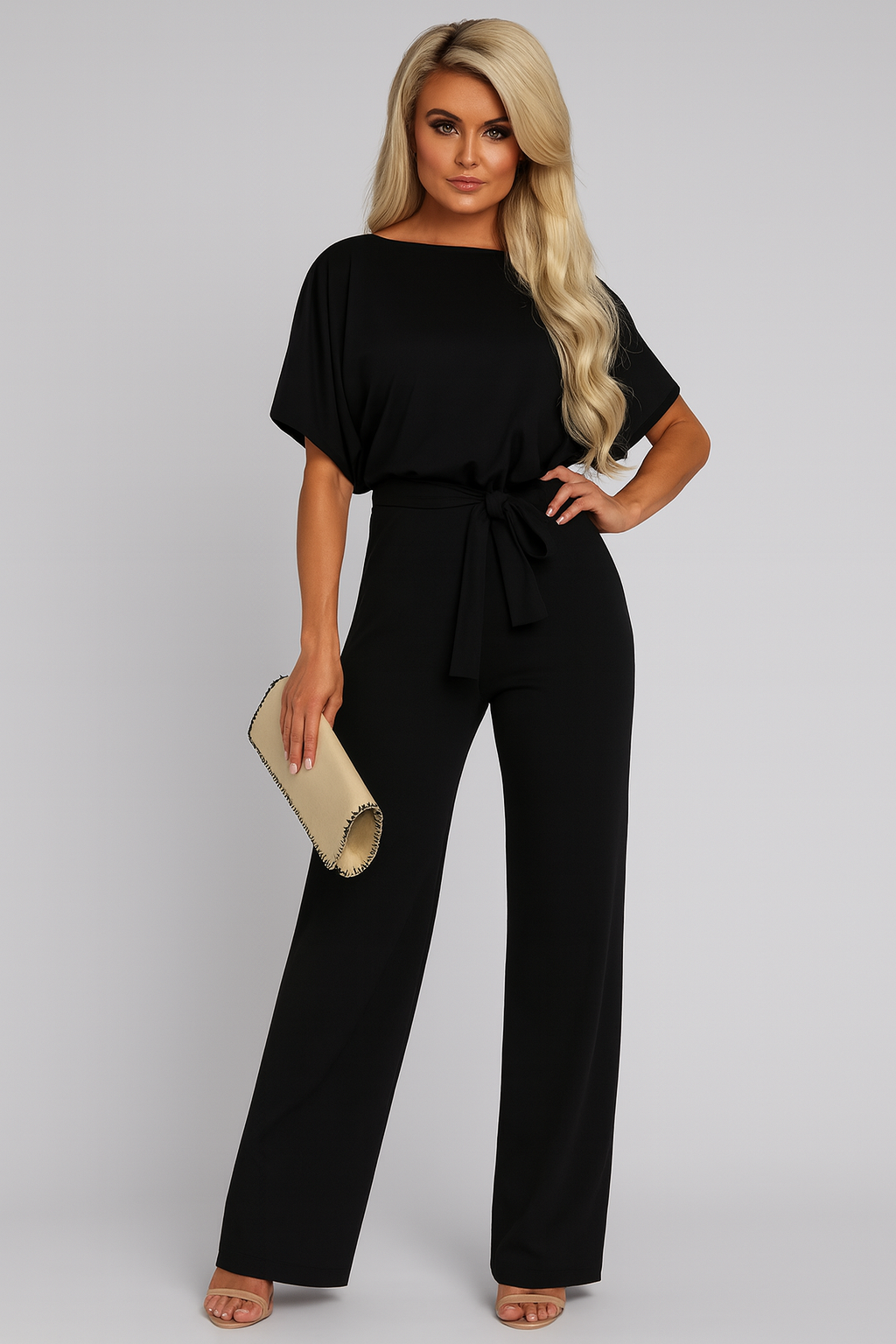 Triplechic™ Everyday Tie-Waist Jumpsuit