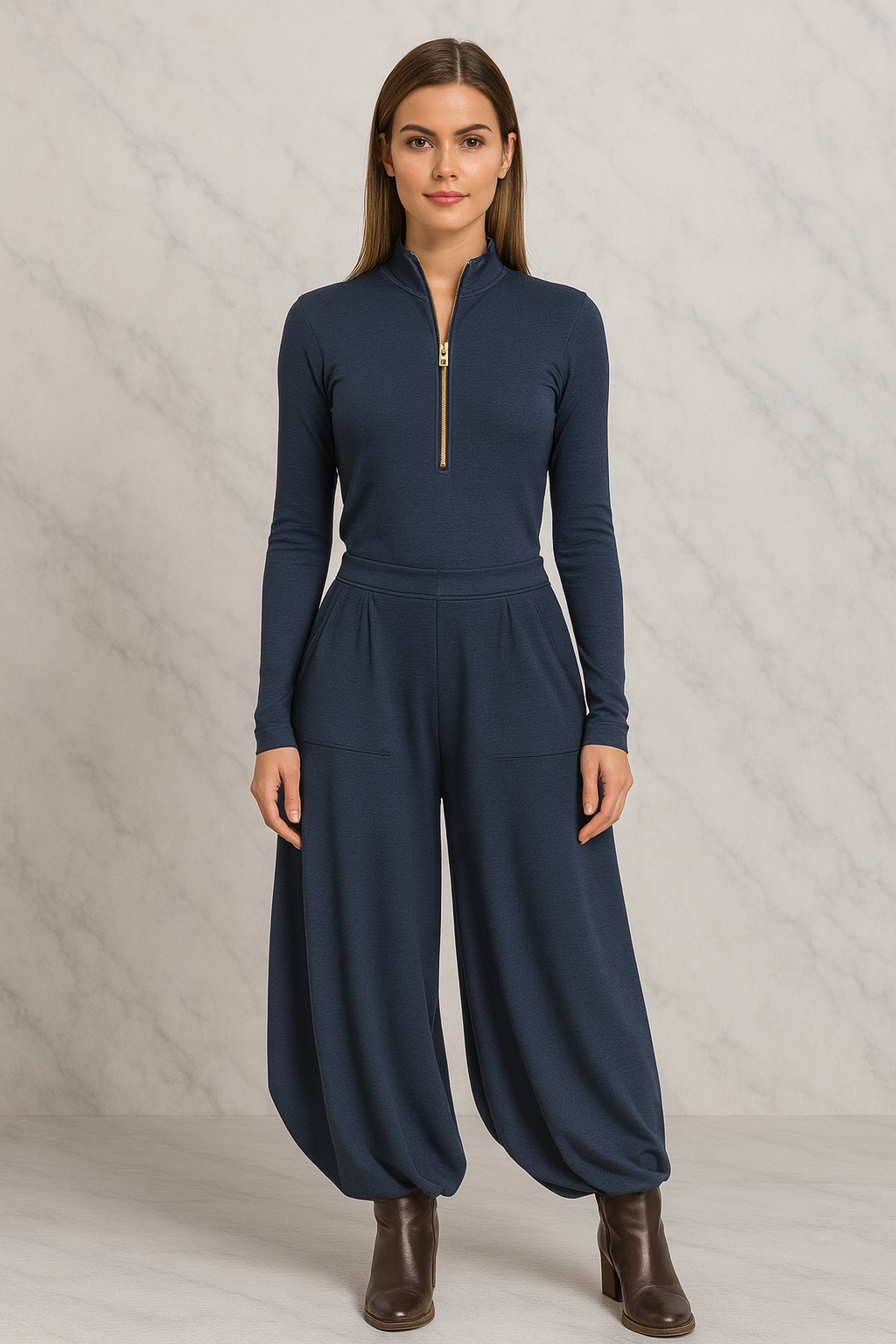 Triplechic™ Wide-Leg Pocket Two-Piece Set