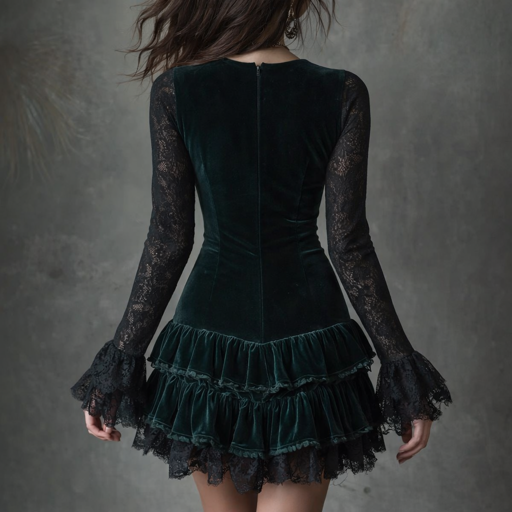 Triplechic™ VintageNoir Gown