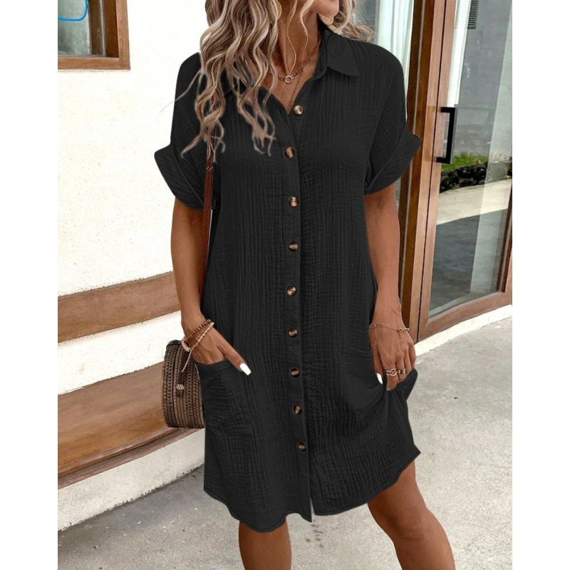 Triplechic™ Everyday Ease V-Neck Shirt Dress