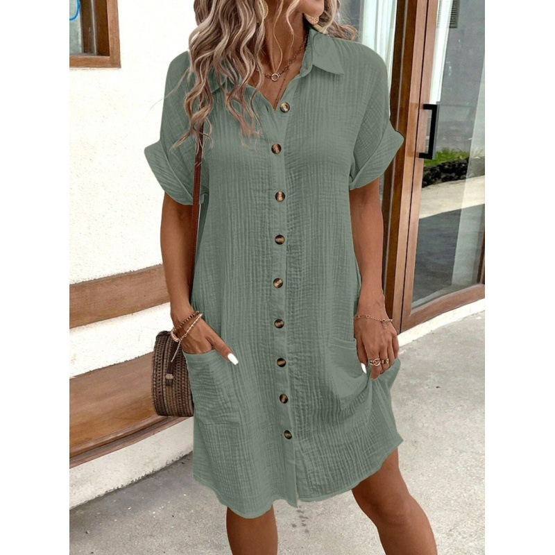 Triplechic™ Everyday Ease V-Neck Shirt Dress
