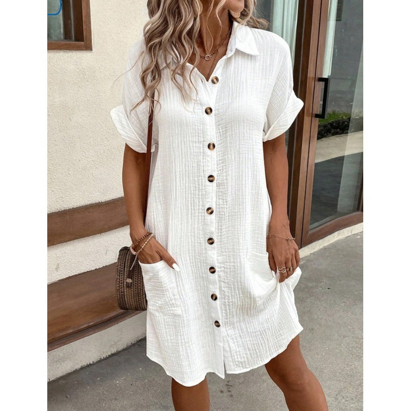 Triplechic™ Everyday Ease V-Neck Shirt Dress