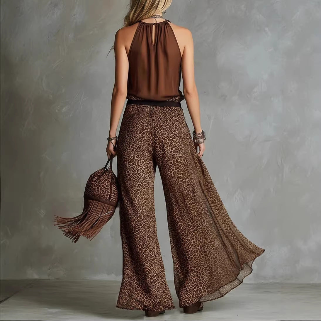 Triplechic™ LeopardFlow Sheer Set