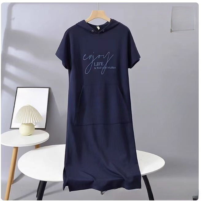 Triplechic™ Women's Short Sleeve Hoodie Dress