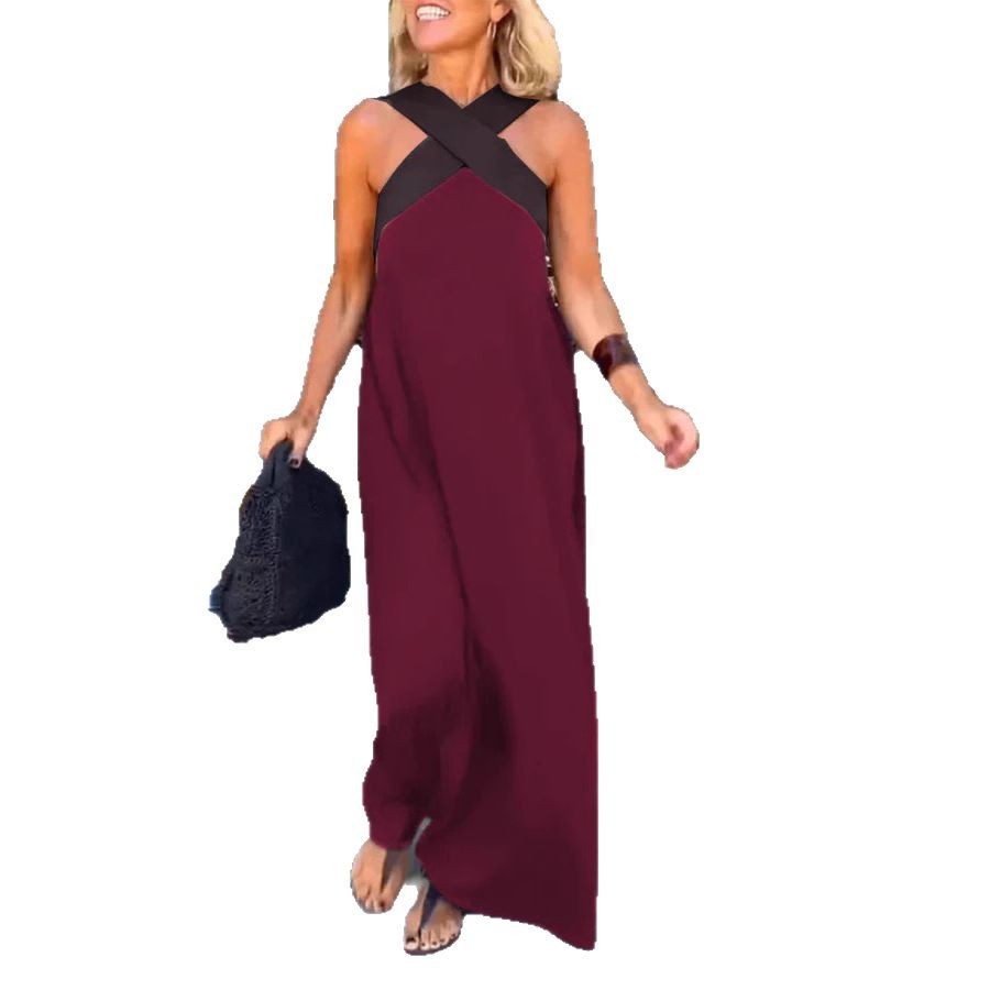 Triplechic™ Neckholder-Kleid mit gekreuztem Rücken