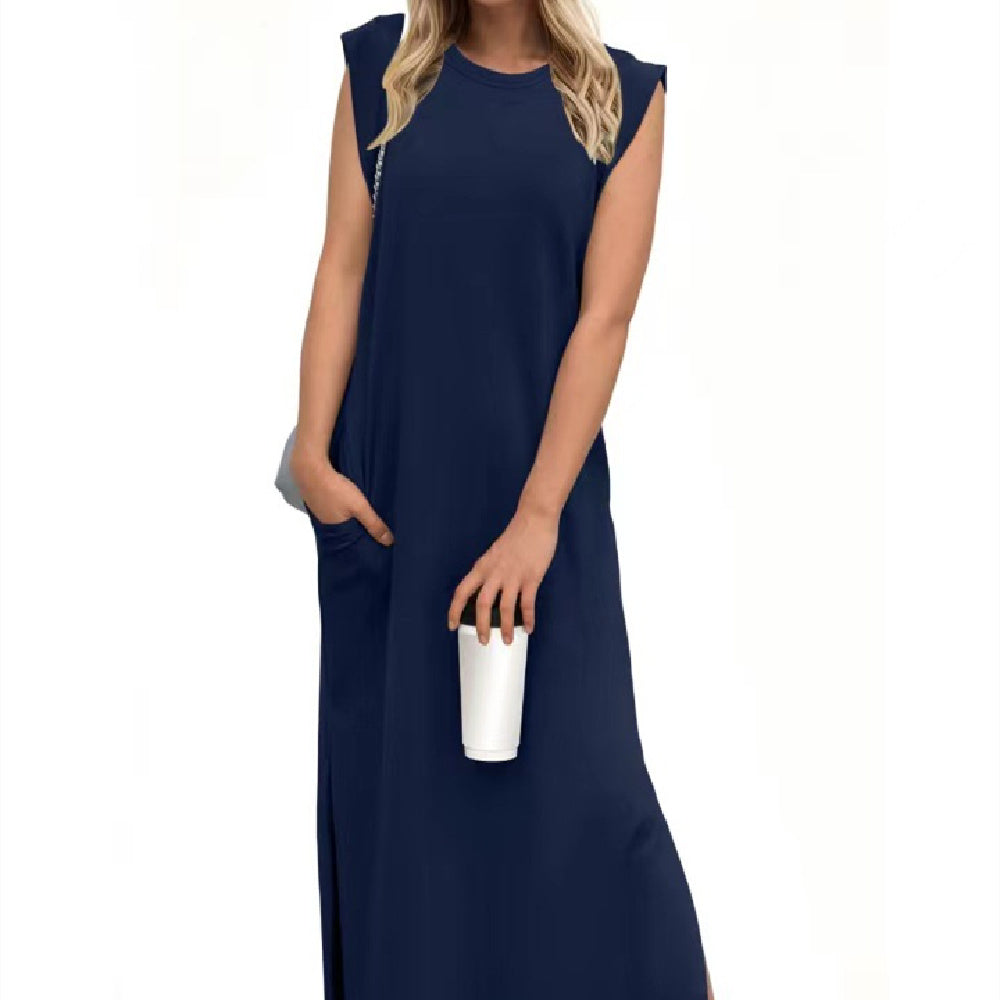 Triplechic™ Women's Loose, Split, Wrinkle-Free Long Sleeve Dress