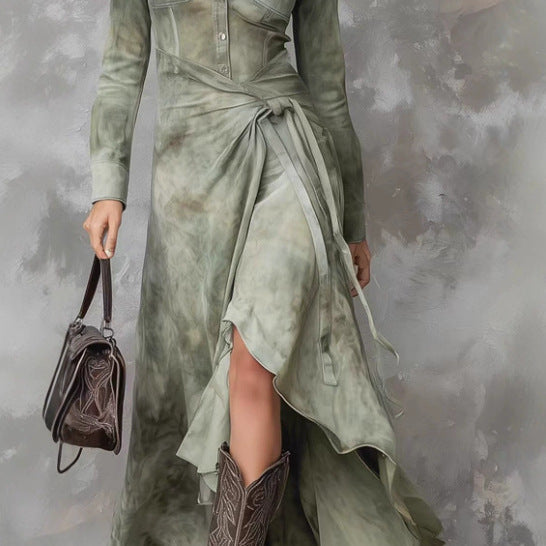 Triplechic™ Chic Printed Shirt Dress