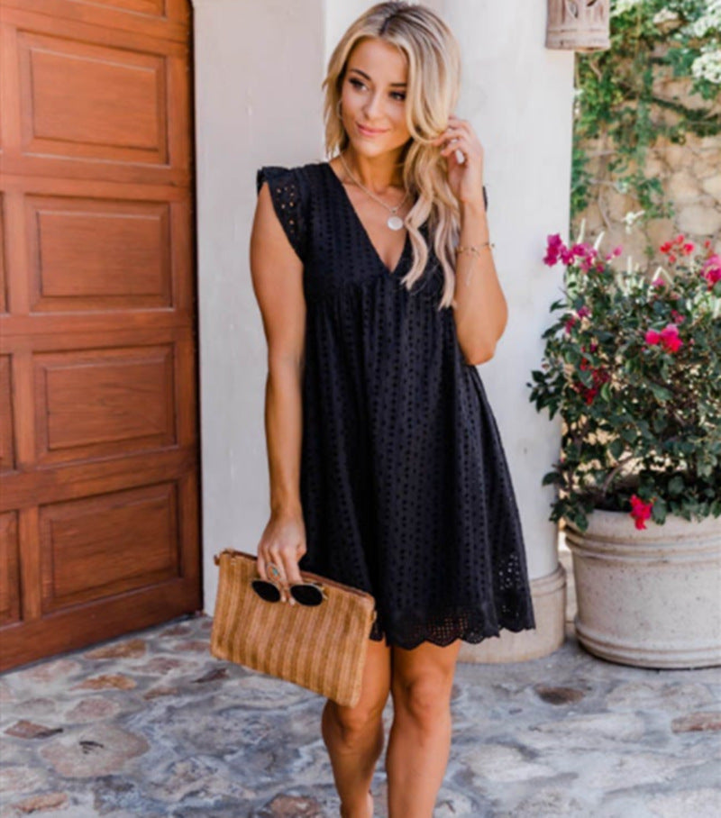 Triplechic™ California Romper Dress with Built-In Shorts