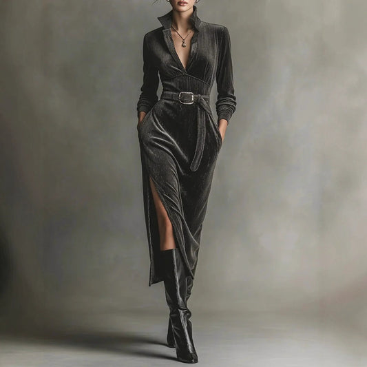 Triplechic™ VelaTie Slit Dress