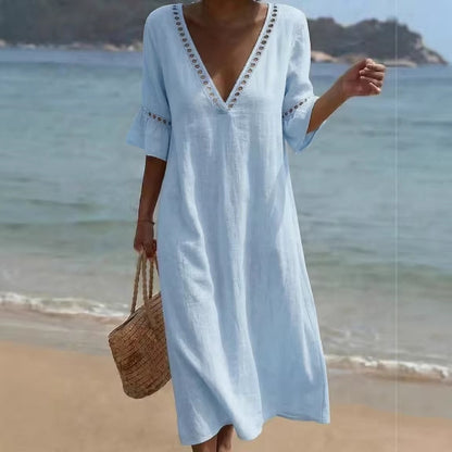 Triplechic™ LinenLace Flow Dress