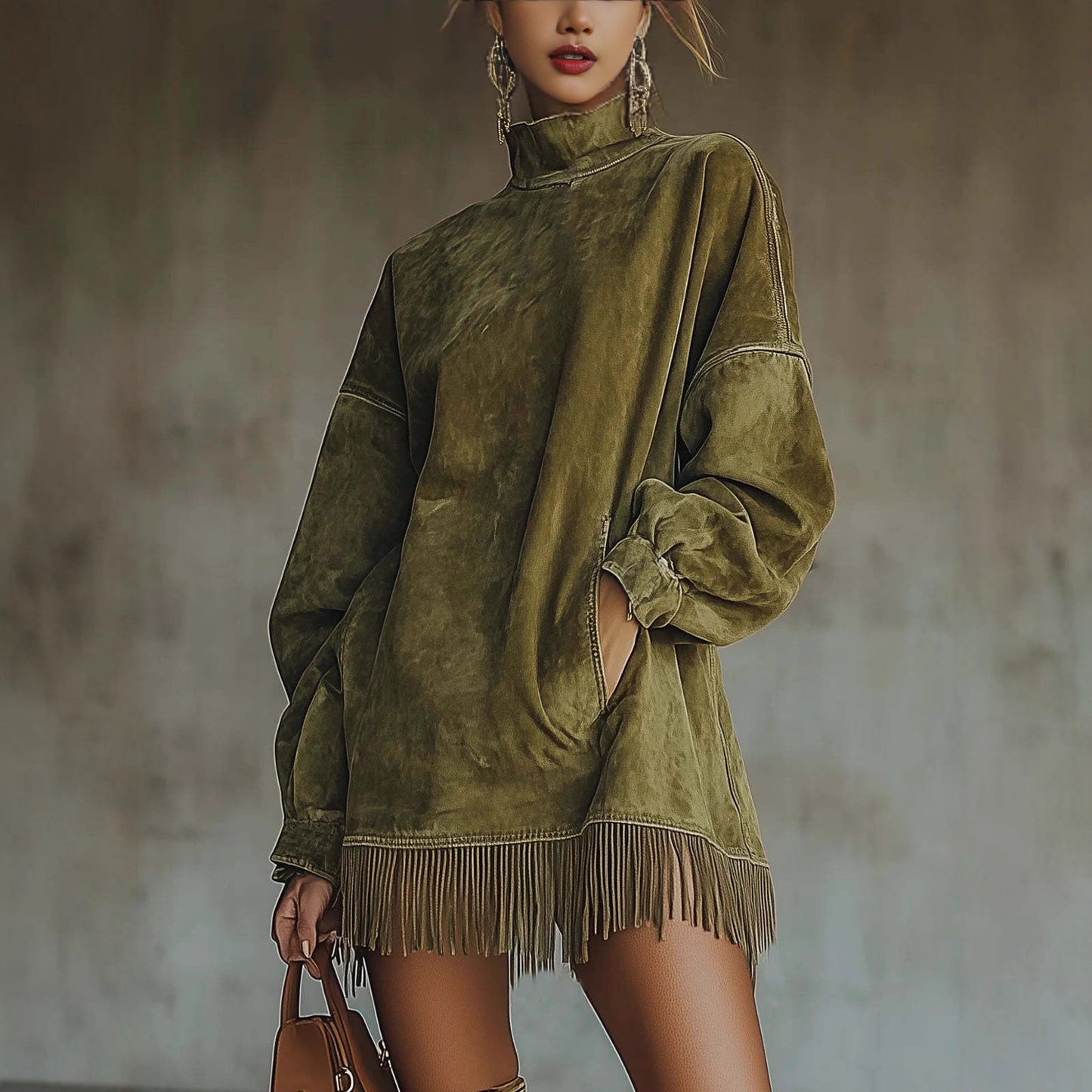 Triplechic™ Tassel Pocket Dress