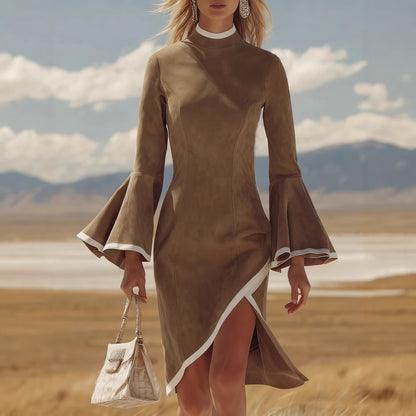 Triplechic™ IvoryFlare Midi Dress