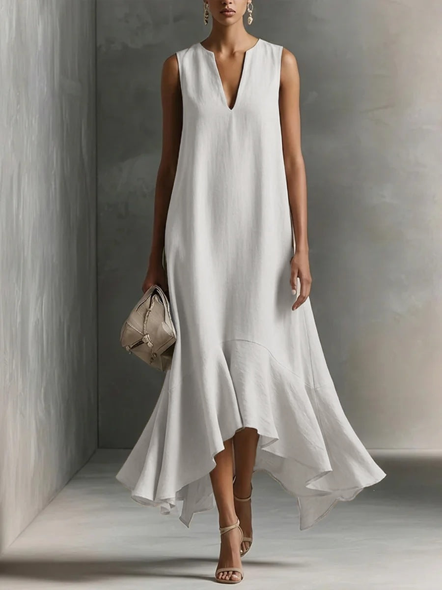 Triplechic™ DeepV AsymContour Dress