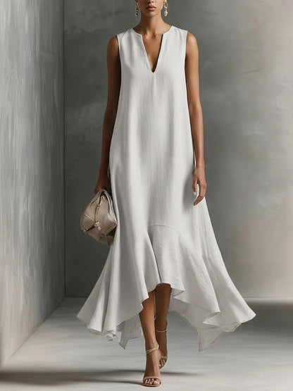 Triplechic™ DeepV AsymContour Dress