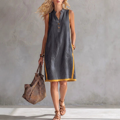 Triplechic™ VButton Pocket Dress