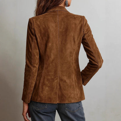 Triplechic™ Retro Suede Button Jacket