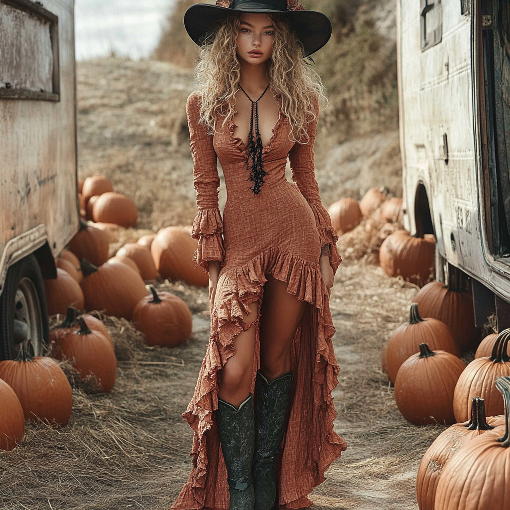 Triplechic™ Vintage Romance Maxi Dress