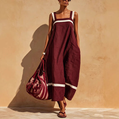Triplechic™ ContrastFlow Strap Dress