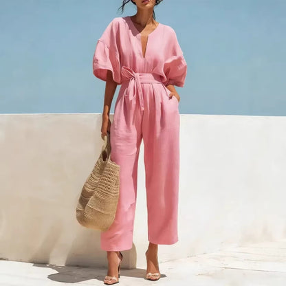 Triplechic™ LinenV Ease Jumpsuit