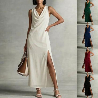 Triplechic™ DrapeSculpt Slit Dress