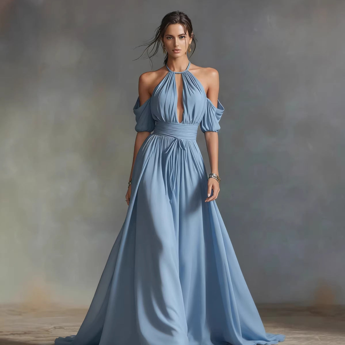 Triplechic™ HalterContour Maxi Dress