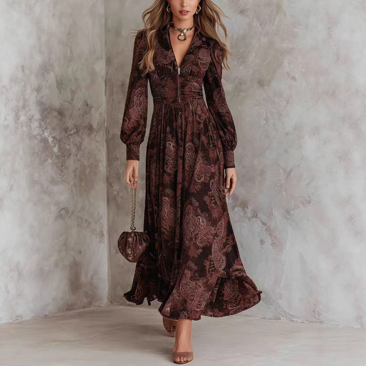 Triplechic™ High-End Printed Dress