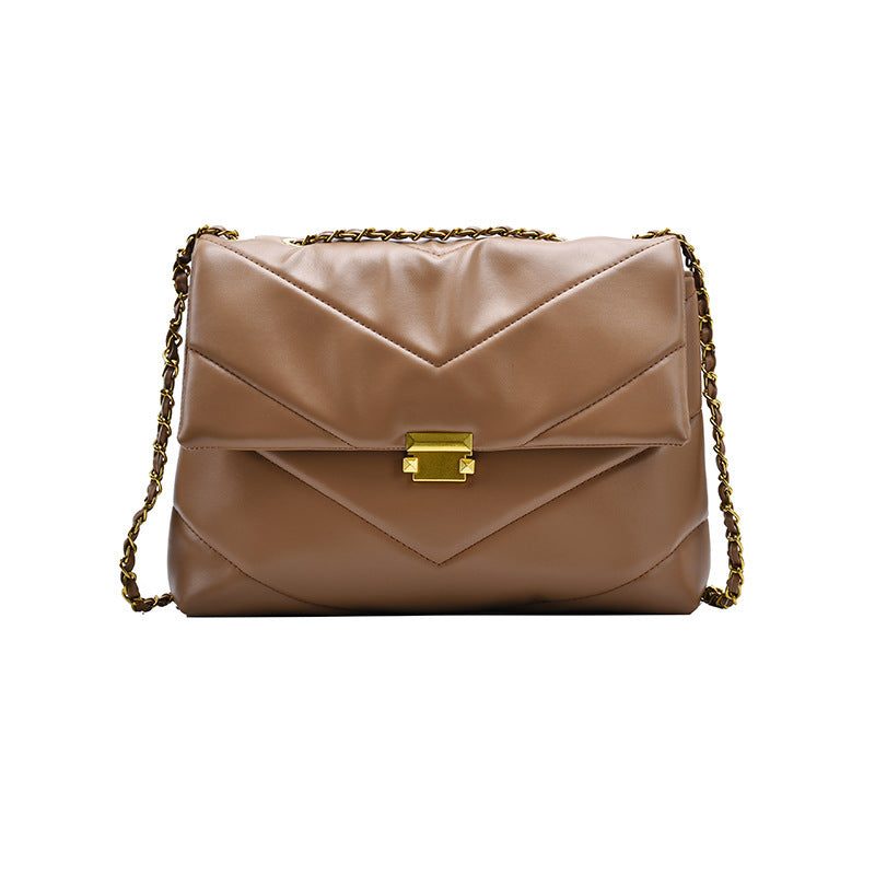 Triplechic™ Luxe Stitch Shoulder Bag