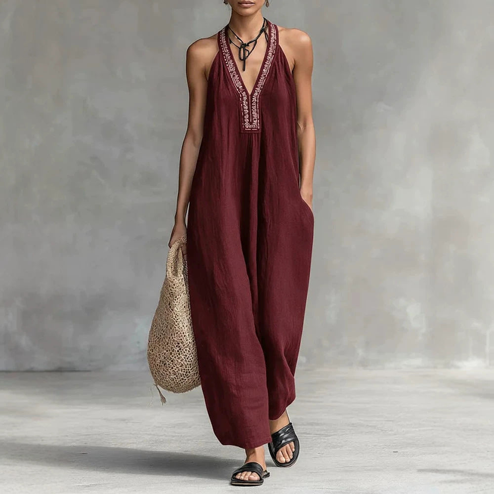 Triplechic™ VContour Halter Jumpsuit