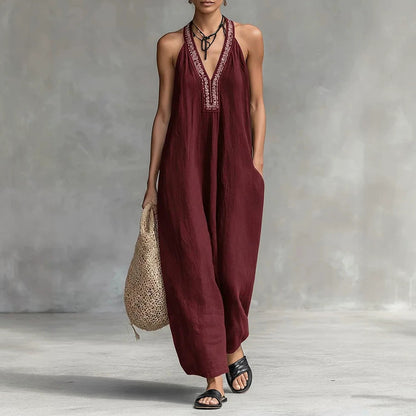 Triplechic™ VContour Halter Jumpsuit